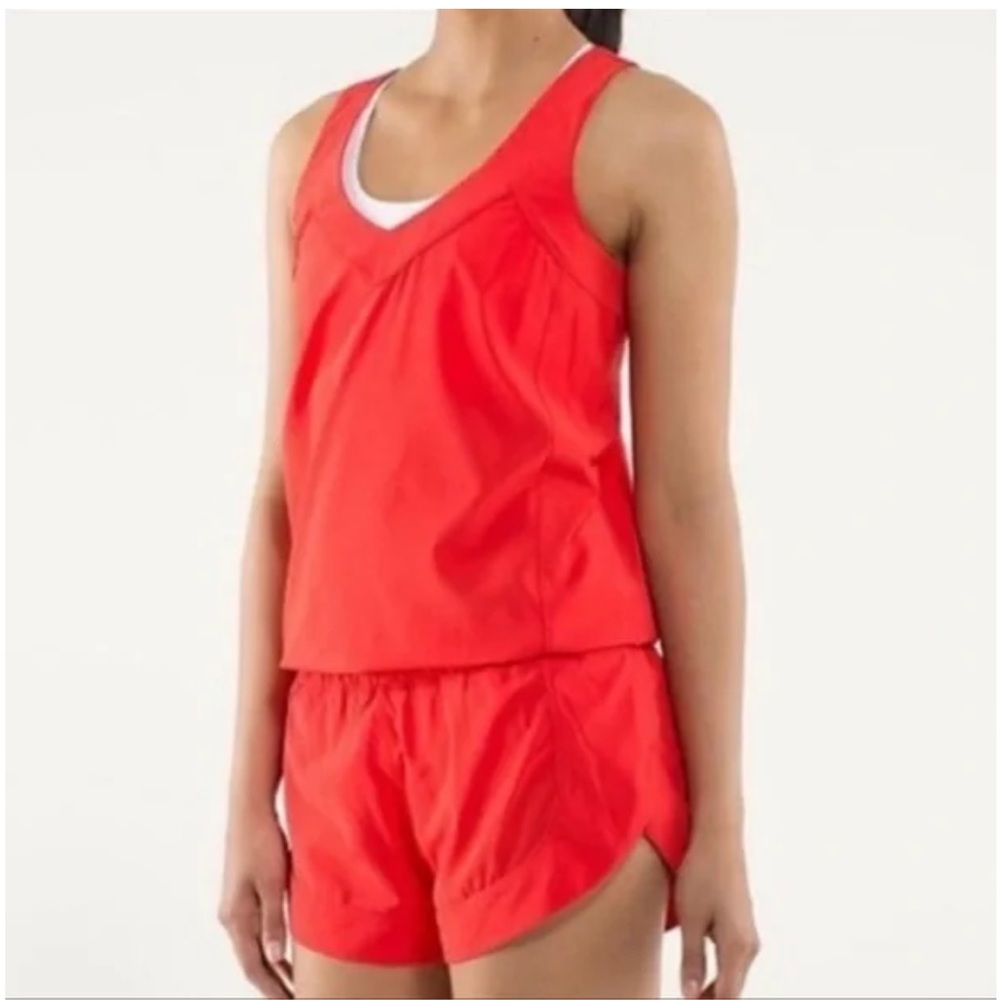 Lululemon Speedy Runsie Romper in Red Size 6